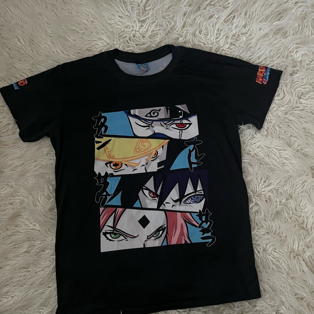 Kids Black Graphic T-Shirt